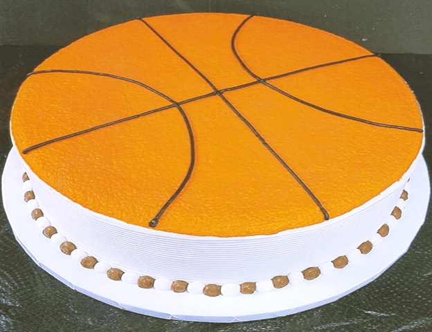 Basketball Top View Cake