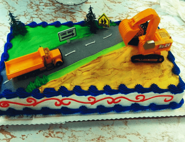 Construction Truck Cake