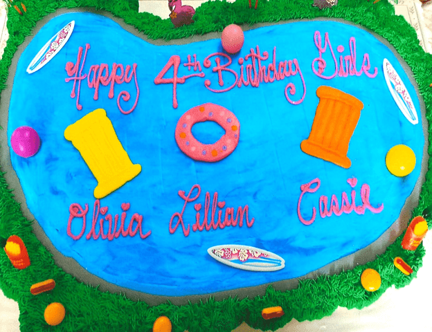 Pool Party Cake
