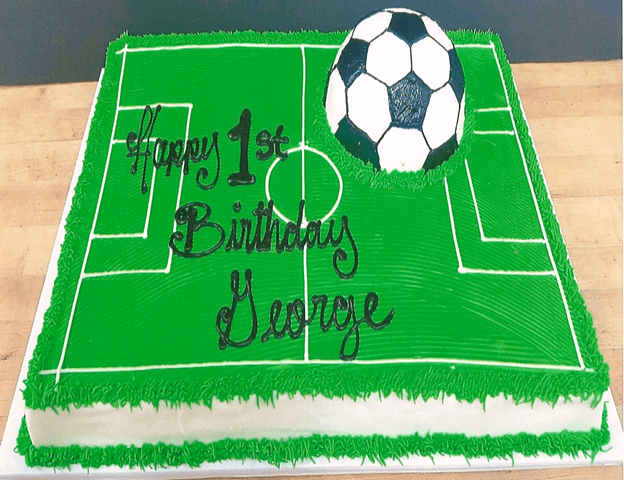 Soccer Field Cake
